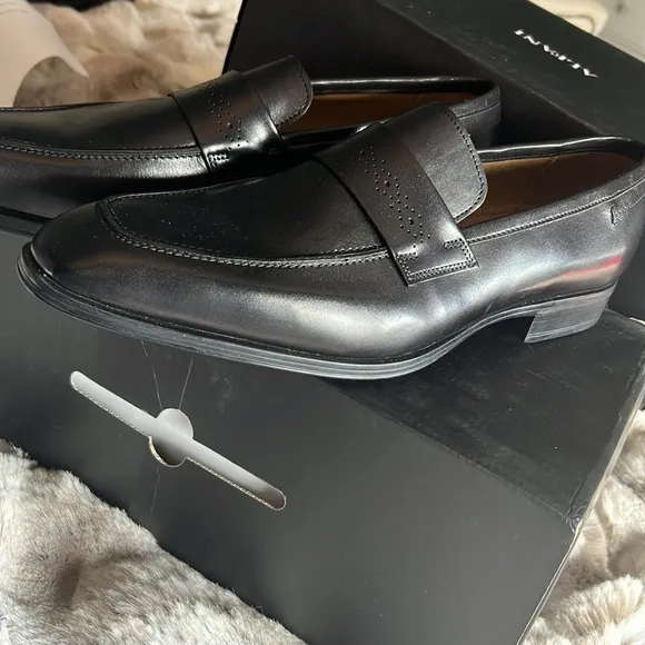 ALDO YBISIEN Men Black Loafer Dress Shoes Size 10 US, 9 UK, 43 EUR