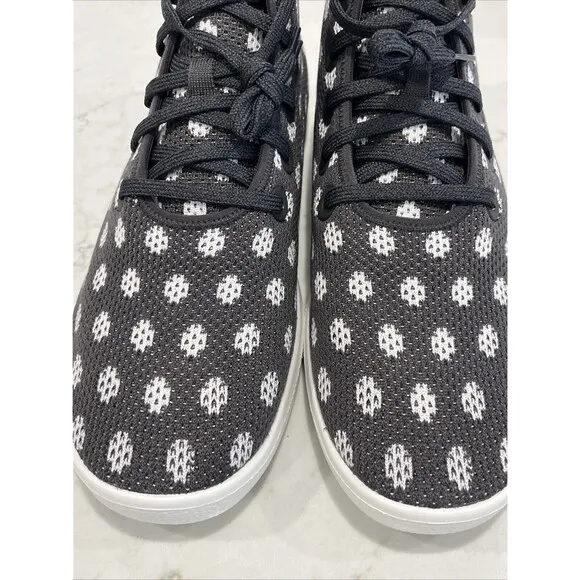 Allbirds Mens 13 Tree Topper High Top Shoes Polkadots Gray White Sneakers NWB