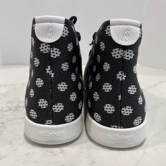 Allbirds Mens 13 Tree Topper High Top Shoes Polkadots Gray White Sneakers NWB