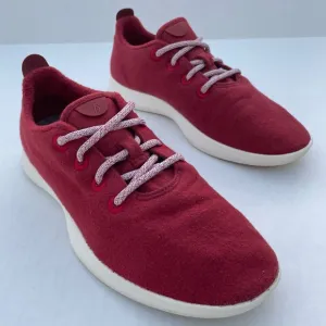 Allbirds Mens Size 9 Wool Runners WR Comfort Lightweight Shoes Bright Red White