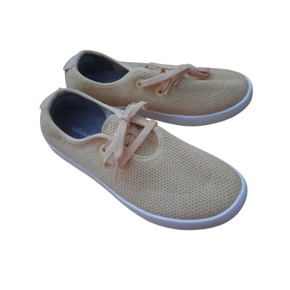 Allbirds Mens Tree Skippers Sandlight Color Lace Lightweight Shoes Size 8