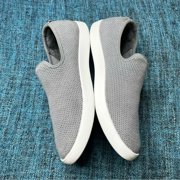 Allbirds Tree Loungers Lightweight Slip On Shoes in Mist Grey White