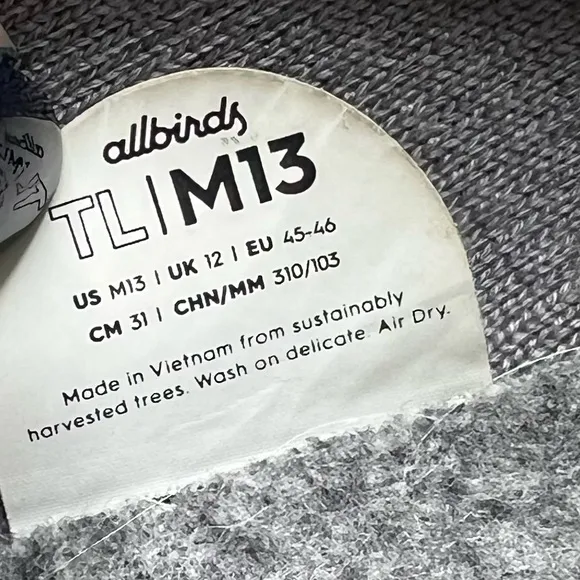 Allbirds Tree Loungers Lightweight Slip On Shoes in Mist Grey White