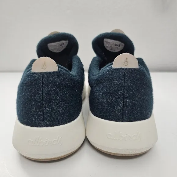 Allbirds Wool Runner Mizzle Aurora Blue &amp; Cream Water Resistant Size 8 Merino