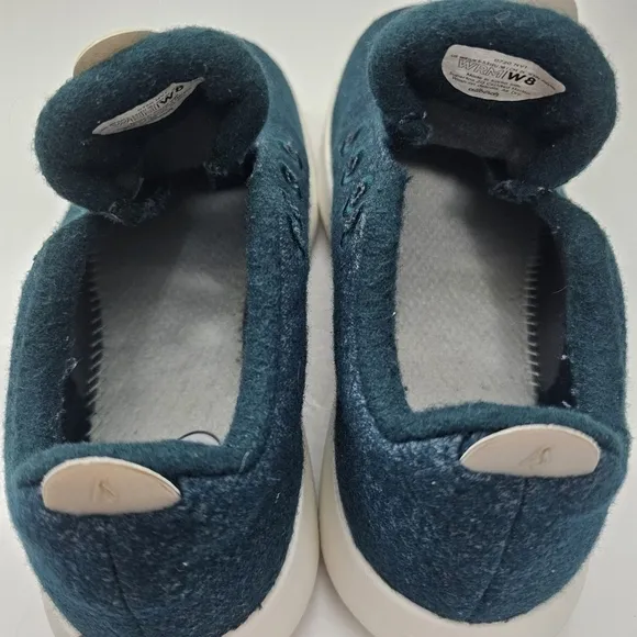 Allbirds Wool Runner Mizzle Aurora Blue &amp; Cream Water Resistant Size 8 Merino