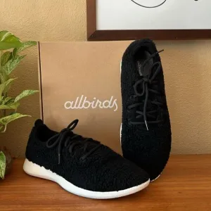 Allbirds Shoes Wool Runner Fluff Natural Black M10
