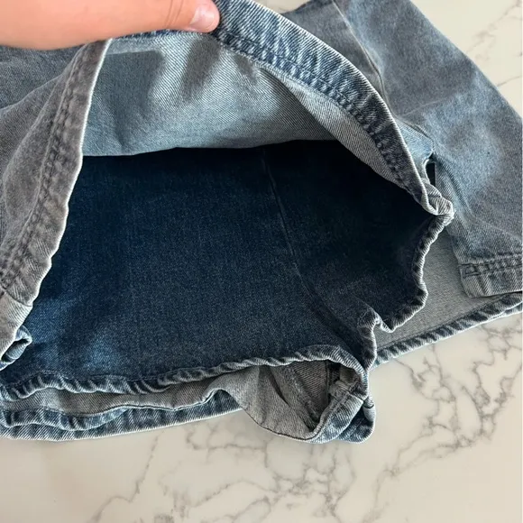 Amanda Uprichard Jupe-Short Dale Denim Skort - Size M