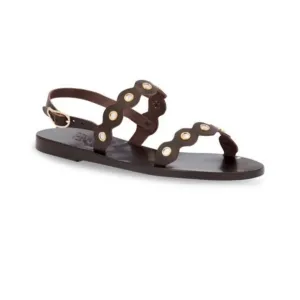 Ancient Greek Sandals Brown Minimalist Sandals
