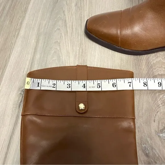 Ann Taylor Boots Women’s 6.5 Brown Square Toe Tall Leather Riding
