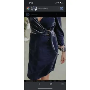 Anthropologie Maeve Crushed Blue Velvet Wrap Dress Roll Tab Sleeve Buckle Sz 10