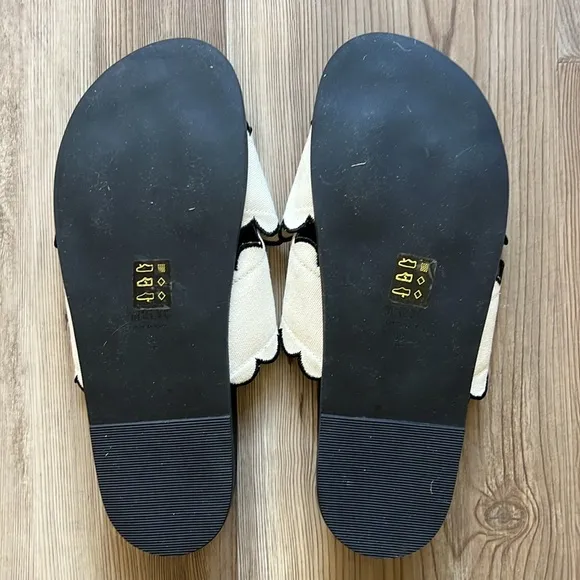 Anthropologie Maeve Scallop Banded Sandals NWOT