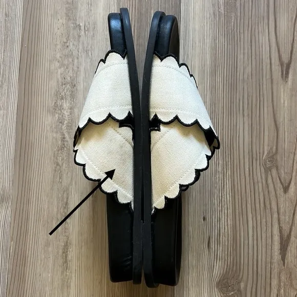 Anthropologie Maeve Scallop Banded Sandals NWOT