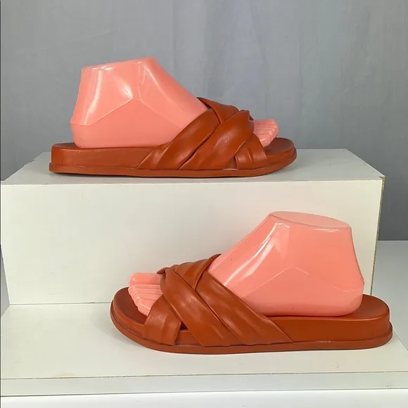 Anthropologie Silent D Helena Sandals in Terra Cotta.