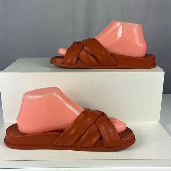 Anthropologie Silent D Helena Sandals in Terra Cotta.