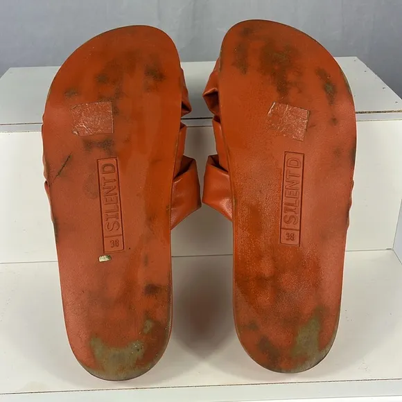 Anthropologie Silent D Helena Sandals in Terra Cotta.