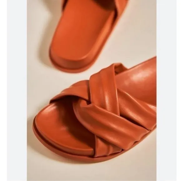 Anthropologie Silent D Helena Sandals in Terra Cotta.