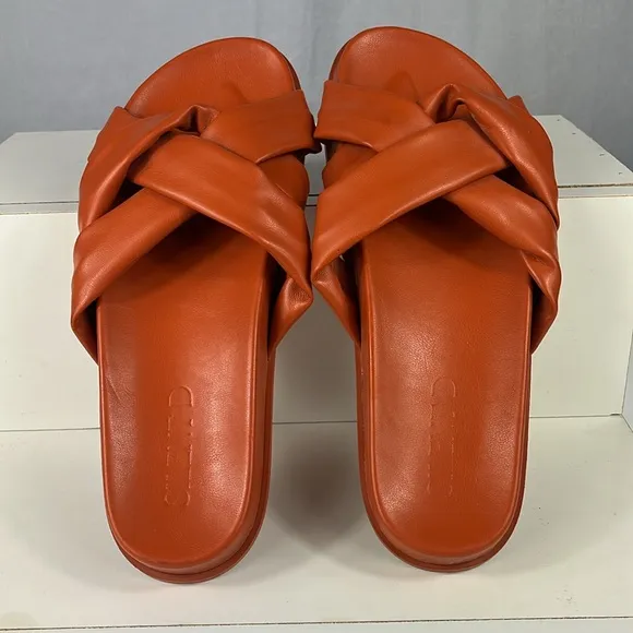 Anthropologie Silent D Helena Sandals in Terra Cotta.