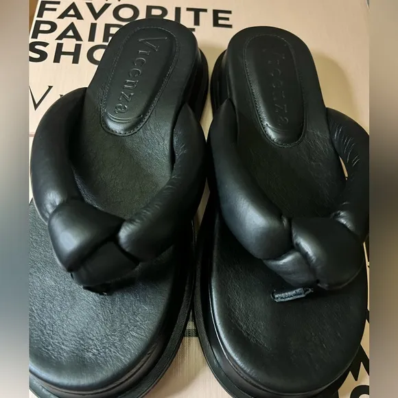 Anthropologie Vicenza Puffy Platform Flip-Flop Sandals