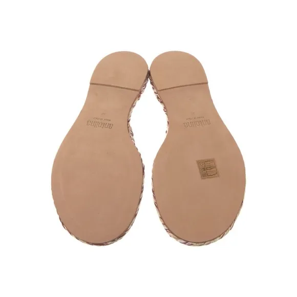 Antolina Leather Woven Flip Flop Sandals