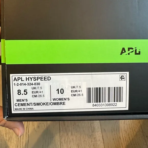 APL HypSpeed Gray Sneakers Brand New