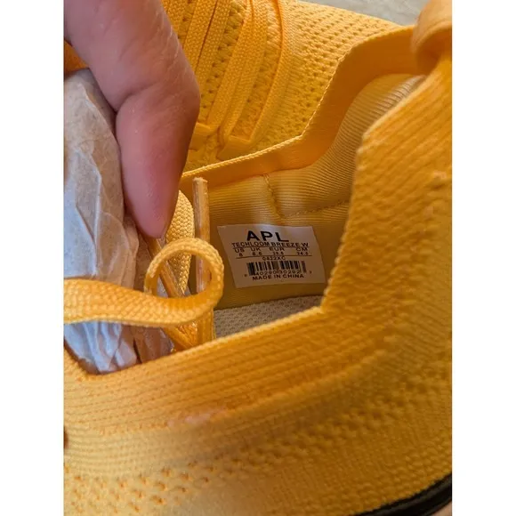 APL Techloom Breeze Running Shoes Knit Sneakers Athletic Marigold Size 8 Women