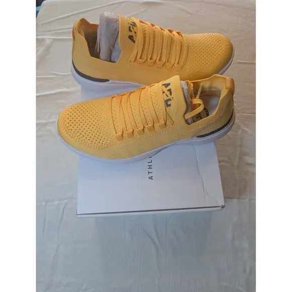 APL Techloom Breeze Running Shoes Knit Sneakers Athletic Marigold Size 8 Women