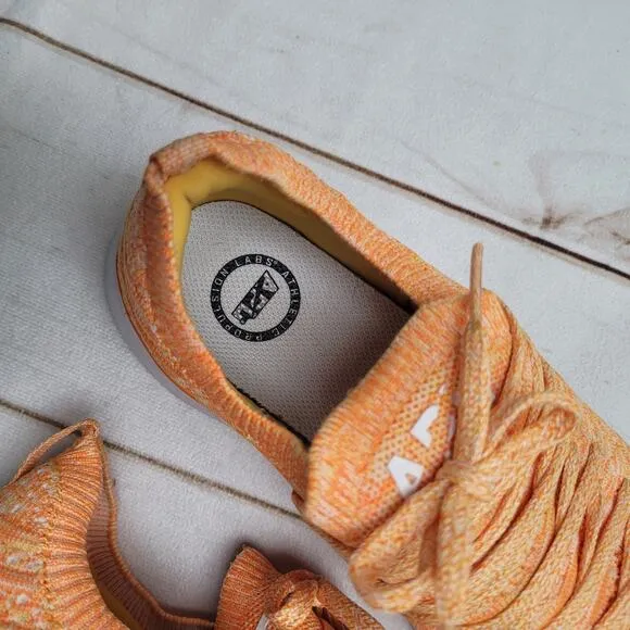 APL Techloom wave trainers orange knit sneaker shoes