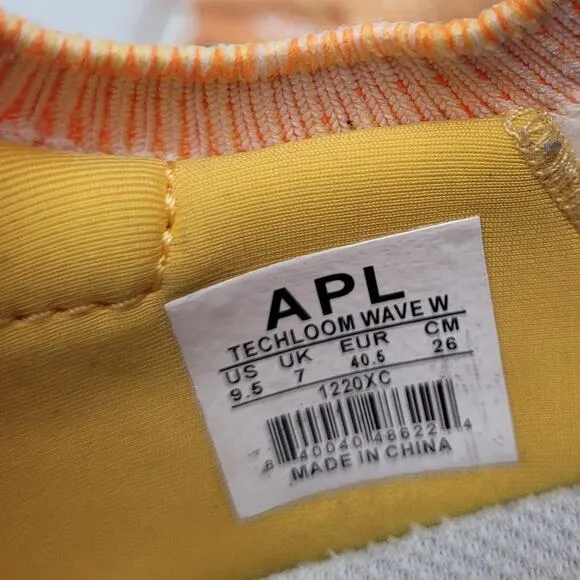 APL Techloom wave trainers orange knit sneaker shoes