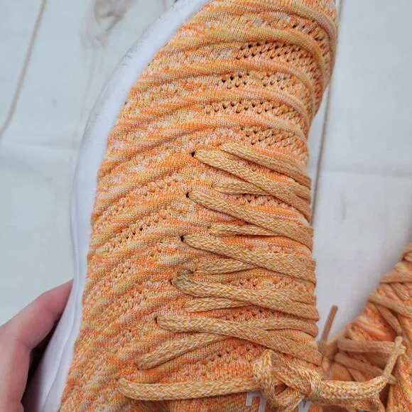 APL Techloom wave trainers orange knit sneaker shoes