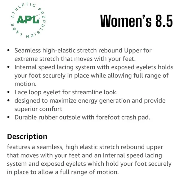 APL Women's TechLoom Performance Breeze Sneakers Bright Yellow Lightweight Shoe