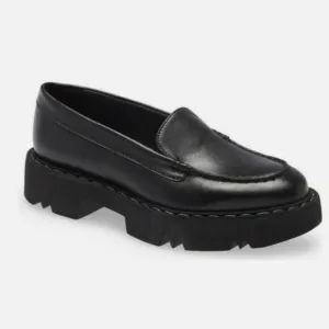 Aquatalia Hayley Water Resistant Platform Loafer Size 6