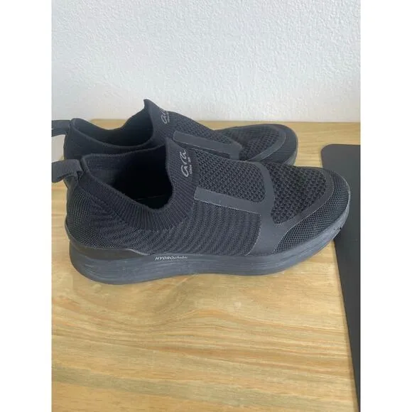 Ara Comfort Carlton Slip On Hydrophobic Tennis Shoes Black Mens Size 42 EU, 9 US