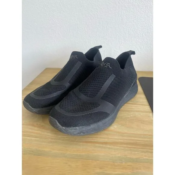 Ara Comfort Carlton Slip On Hydrophobic Tennis Shoes Black Mens Size 42 EU, 9 US