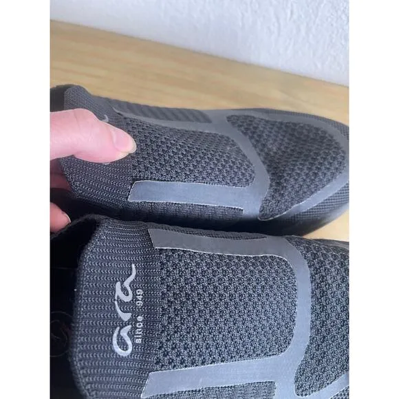 Ara Comfort Carlton Slip On Hydrophobic Tennis Shoes Black Mens Size 42 EU, 9 US
