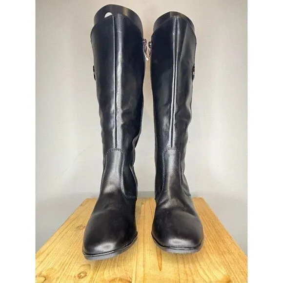 Ara Women's High Soft Knee High Boots Black 12-11817 XXL-Shaft Sz 9.5 NWOB