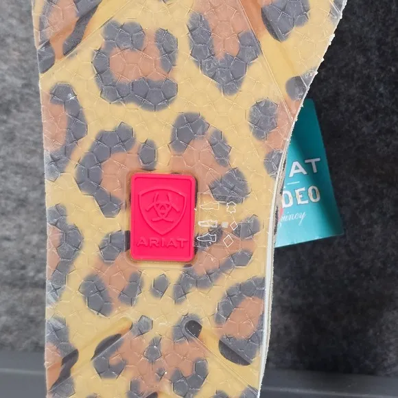 Ariat Cruiser Rodeo Quincy Leopard Print Shoes Slip On Loafers Women's 9.5