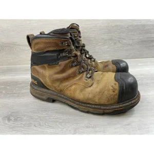 Ariat Stump Jumper 10038299 Men's Brown Leather 6&quot; Sz  Steel Toe Boot Sz 12