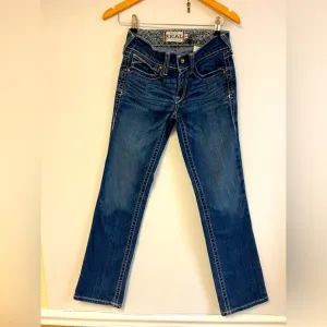 Ariat Women’s Real Denim Mid Rise Straight Jeans – Size 26S