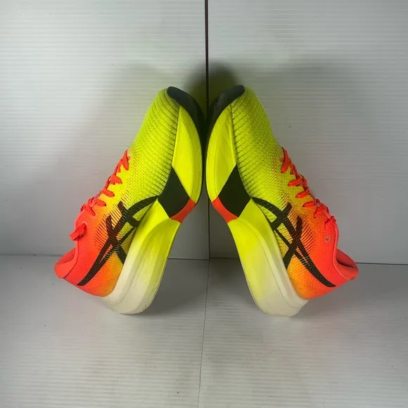 Asics MetaSpeed Edge Yellow and Red Running Shoes