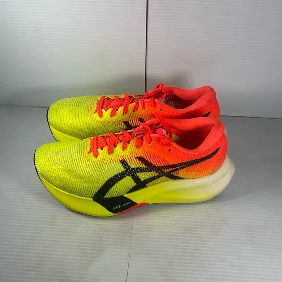 Asics MetaSpeed Edge Yellow and Red Running Shoes