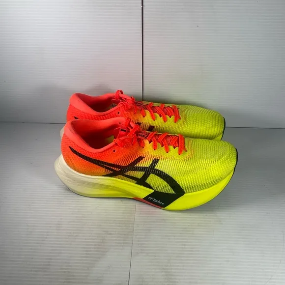 Asics MetaSpeed Edge Yellow and Red Running Shoes