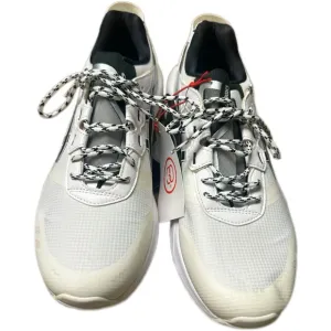 Asics White and Black Athletic Shoes with Mesh Upper