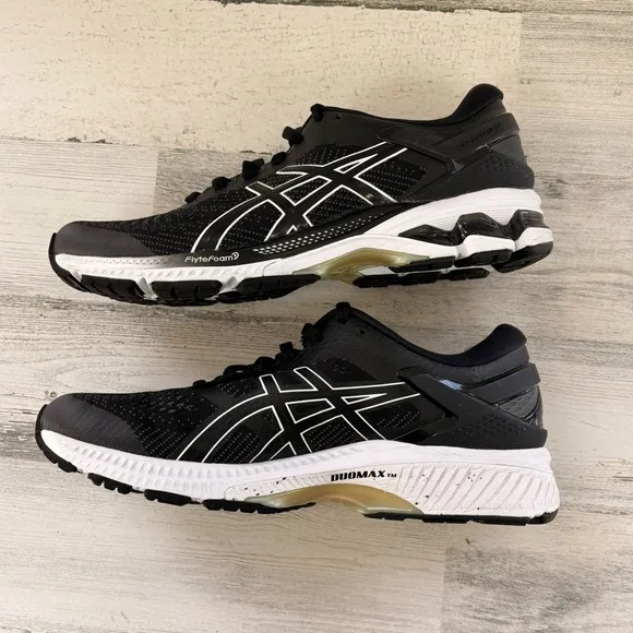 Asics Women’s Size 9.5 Gel-Kayano 26 Lace Up Running Shoes In Black