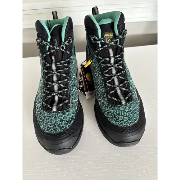 Asolo Falcon Evo Jacquard GV Women's Hiking Boots, Black/Green, Women’s 8.5
