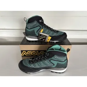 Asolo Falcon Evo Jacquard GV Women's Hiking Boots, Black/Green, Women’s 8.5