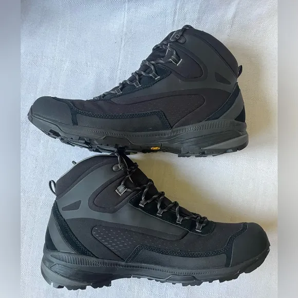 Asolo Nuuk GV Gore Tex Insulated Black Hiking Trail Vibram Mens Boots Size 12