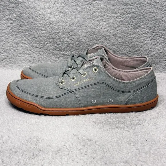 Astral Hemp Loyak Mens Size 10.5 Water Shoes Sneakers Gray Green VF194