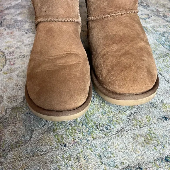 Australia Luxe Collective Luxury Spartan Knit Short Sheepskin Chestnut Boot 8