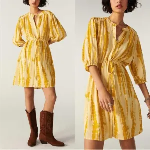 Ba&amp;sh Kenya Dress Yellow Size Small
