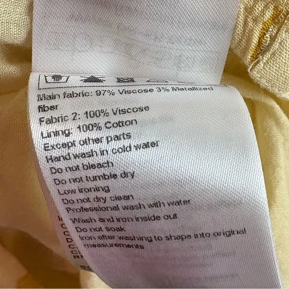 Ba&amp;sh Kenya Dress Yellow Size Small